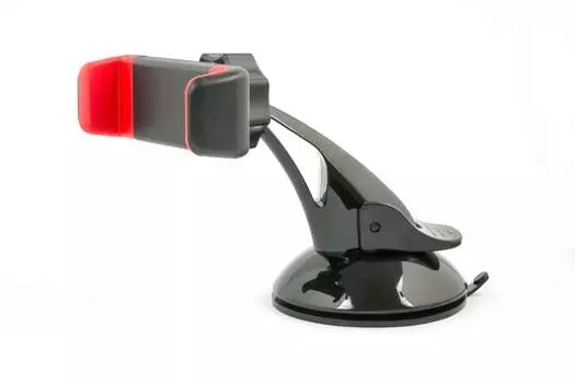 Держатель автомобильный Red Line для смартфонов, на лобовое стекло и на переднюю панель, черный (УТ000009127)