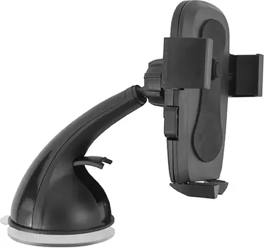 Держатель автомобильный Red Line HOL-07, раздвижной для смартфонов присоска на стекло, черный