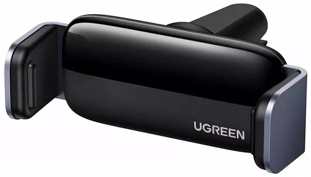 Держатель автомобильный UGREEN LP120, клипса для смартфонов до 7.2" зажим в воздуховод, серый (10422)