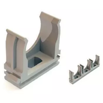 Держатель-клипса 16мм, пластик, серый, GREENEL GE50140 (GE50140 )