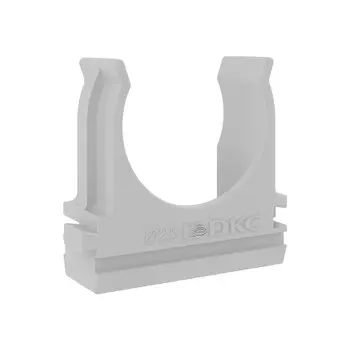 Держатель с защелкой 25мм, пластик, серый, DKC Express (51025)