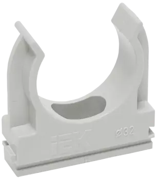 Держатель с защелкой 50мм, пластик, серый, 25, IEK Elasta CF50 (CTA10D-CF50-K41-025-PCS)