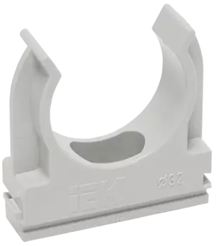 Держатель с защелкой 50мм, пластик, серый, IEK Elasta CF50 (CTA10D-CF50-K41-025)