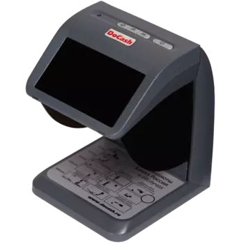 Детектор банкнот просмотровый DoCash mini IR/UV/AS, мультивалюта, ИК/УФ (2x6 Вт)/антистокс/геометрия, черный