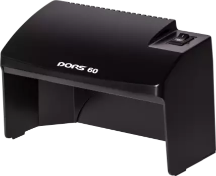 Детектор банкнот просмотровый Dors 60, мультивалюта, УФ (2x4W), черный (SYS-033277)