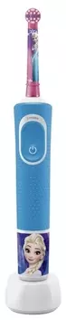 Детская электрическая зубная щетка Oral-B Frozen D100.413.2KX, 1-насадка, 2-режима, голубой (80337082)