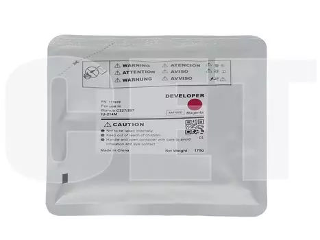 Девелопер CET для Bizhub C227/C287, A85Y0ED, IU-214M, 90000 страниц, пурпурный, пакет, 170 г (CET171039)