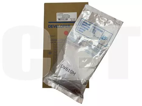 Девелопер CET для Bizhub PRO C5500/C5501/C6000 (CET) Magenta, 1100г, DGP0665 KONICA MINOLTA: Bizhub PRESS C6000, Bizhub PRESS C7000, Bizhub PRO C5500, Bizhub PRO C5501, Bizhub PRO C6000L, Bizhub PRO C6500, Bizhub PRO C6501, A04P600M, DV-610M, пурпурный, пакет, 1.1 кг (DGP0665)