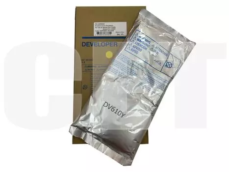 Девелопер CET для Bizhub PRO C5500/C5501/C6000 (CET) Yellow, 1100г, DGP0666 KONICA MINOLTA: Bizhub PRESS C6000, Bizhub PRESS C7000, Bizhub PRO C5500, Bizhub PRO C5501, Bizhub PRO C6000L, Bizhub PRO C6500, Bizhub PRO C6501, A04P600Y, DV-610Y, желтый, пакет, 1.1 кг (DGP0666)