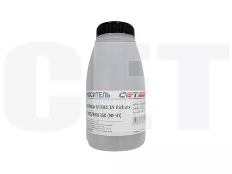 Девелопер CET NF5D для ineo+ 558, Develop ineo +754, Develop ineo +654, SINDOH: D412, D411, D410, D202, D201, KONICA MINOLTA: Bizhub C654, Bizhub C364e, Bizhub C364, Bizhub C360, Bizhub C284e, Bizhub C284, Bizhub C280, Bizhub C224e, Bizhub C224, Bizhub C220, Bizhub 754e, Bizhub 754, Bizhub 654e, Bizhub 654, Bizhub 364E, Bizhub 364, Bizhub 284E, Bizhub 284, Bizhub 224E, черный, бутылка, 45г (CET8772-045)