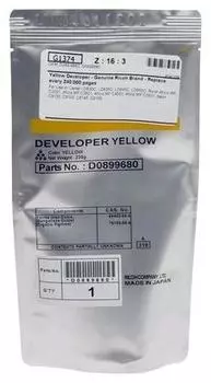 Девелопер Ricoh оригинальный для Aficio MPC 3001/3501, 240000 страниц, желтый (D0899680)