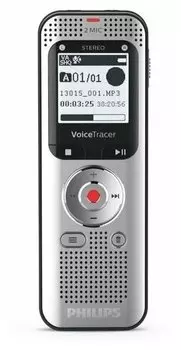 Диктофон Philips DVT2050 8Gb, серебристый