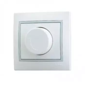 Диммер LEZARD Mira 701-0215-115, 1кл., скрытый монтаж, в сборе, белый/серый (701-0215-115)
