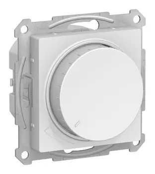 Диммер Systeme Electric AtlasDesign, 1кл., скрытый монтаж, механизм с накладкой без рамки, лотос (ATN001323)