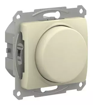 Диммер Systeme Electric GLOSSA, 1кл., скрытый монтаж, механизм с накладкой без рамки, бежевый (GSL000223)