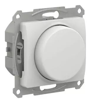 Диммер Systeme Electric GLOSSA, 1кл., скрытый монтаж, механизм с накладкой без рамки, белый (GSL000123)