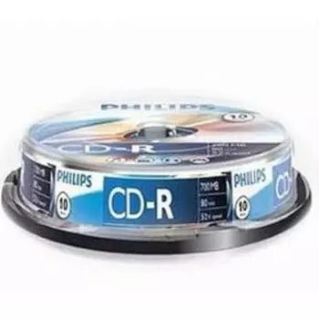 Диск Philips, 700Mb, 52x, Cake Box, 10 шт