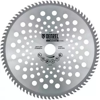 Диск для триммера Denzel, 230ммx25.4мм, металлический (96340)