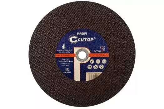 Диск отрезной Cutop Profi 355ммx4мм x 25.4мм, прямой, металл, 1шт. (40009т)