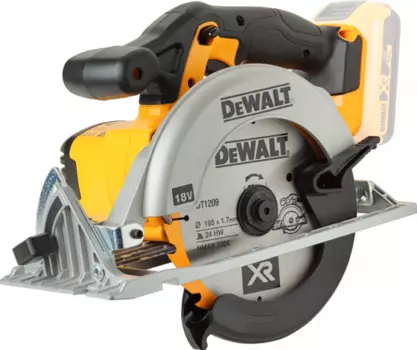Дисковая пила DeWALT DCS391N, 3700 об/мин, диаметр диска 165мм, аккумуляторная Li-Ion 18В, подсветка, поставляется без аккумуляторов и зарядного устройства (DCS391N-XJ)