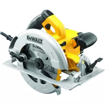 Дисковая пила DeWALT DWE575K, 1.6 кВт, 5200 об/мин, диаметр диска 19 см (DWE575K-QS)