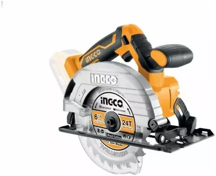 Дисковая пила Ingco CSLI1651, 4600 об/мин, диаметр диска 165мм, аккумуляторная Li-Ion 20В, поставляется без аккумуляторов и зарядного устройства
