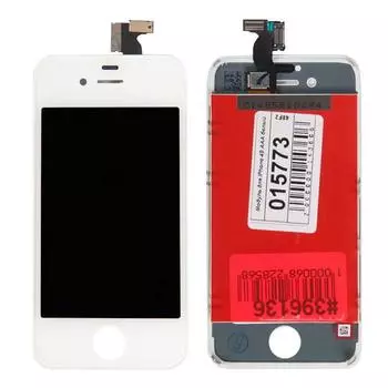 Дисплей в сборе с тачскрином для Apple iPhone 4S, белый (396136)