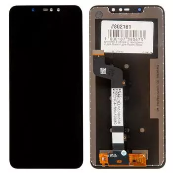 Дисплей в сборе с тачскрином для Xiaomi Redmi Note 6 Pro, черный copy lcd (802161)