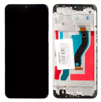 Дисплей в сборе с тачскрином и рамкой для Samsung Galaxy A107F A10S Incell, черный (A107F) (887211)