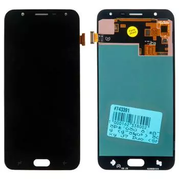 Дисплей в сборе с тачскрином (модуль) для Samsung Galaxy J7 Duo (SM-J720F) 2018, черный OLED (743391)
