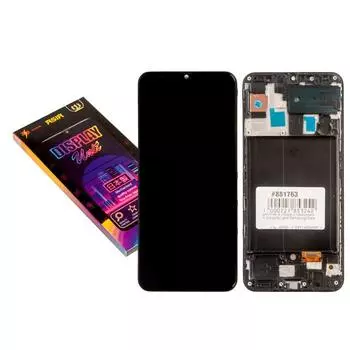 Дисплей в сборе с тачскрином +средняя часть (модуль) ZeepDeep для Samsung Galaxy A50 (SM-A505F), белый Amoled (881763)