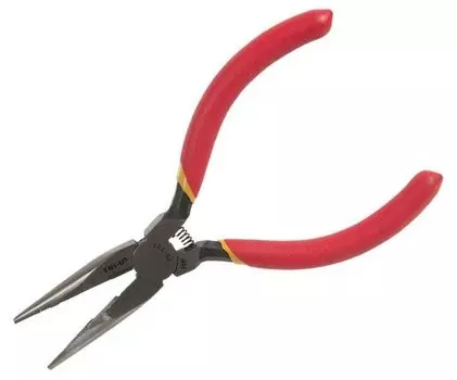 Длинногубцы 125мм, легированная сталь, ПВХ рукоятки, MaYuan, TU-502