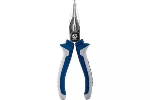 Длинногубцы 160 мм, сталь, двухкомпонентные рукоятки, КОБАЛЬТ 647-154 (647-154)