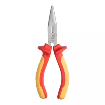 Длинногубцы 160мм, CrV, диэлектрические, режущие кромки, двухкомпонентные рукоятки, до 1000В, EKF Expert dg-160-exp-in (8838373)