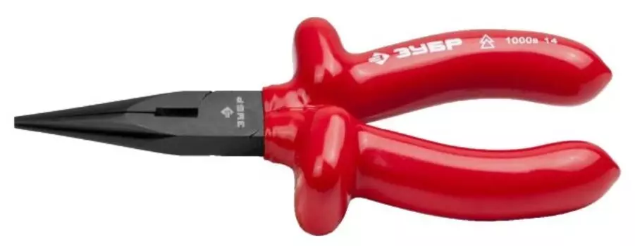 Тонкогубцы 160 мм, сталь, диэлектрические, режущие кромки, пластик рукоятки, оксидированные, ЗУБР Мастер (2214-3-16_z02)