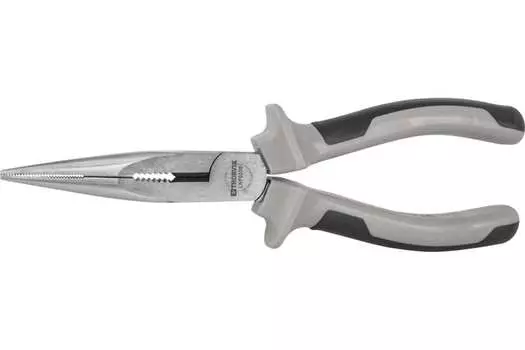 Длинногубцы 180мм, легированная сталь, режущие кромки, двухкомпонентные рукоятки, Thorvik - LNP0180 (052186)