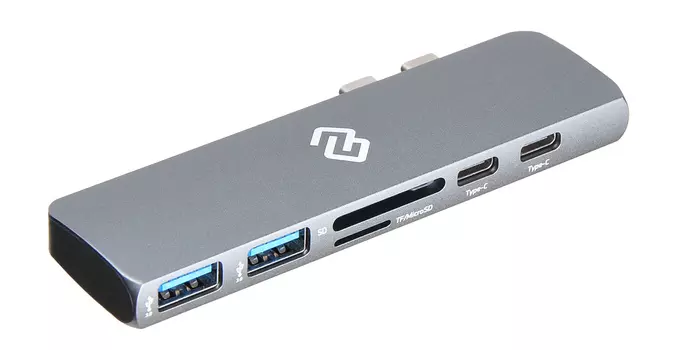 Док-станция Digma DS-815UC_G, 3840x2160 (4K), 2xUSB Type-C, серый (DS-815UC_G)