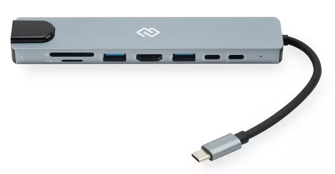 Док-станция Digma DS-951, 3840x2160 (4K), USB Type-C, серый (DS-951)
