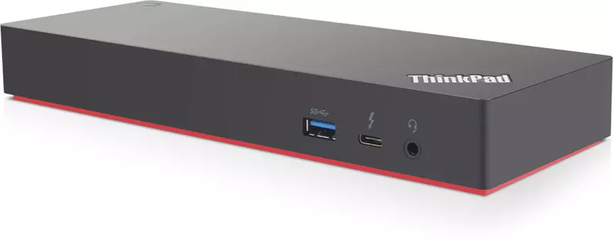 Док-станция Lenovo ThinkPad Thunderbolt 3 Dock для Lenovo E14/E15/X390 Yoga/L14 G1/L15 G1/L13 Yoga/L390 Yoga/T14 G1/T14s G1/T15 G1/T490s/P14s/P15s/P43s/P53s/X13 G1/X13 Yoga G1/X1 Carbon G5&amp;8/13s-IML/14s-IML, USB 3.1 Gen 2- 5, USB-C -1, Thunderbolt 3 -1, Display Port- 2, Аудиовыход- 1, Kensington Lock есть, RJ-45- 1, HDMI-2., черный (40AN0135EU)