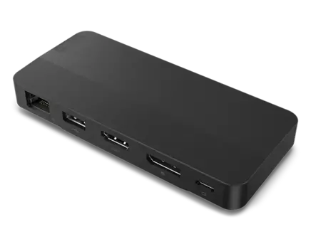 Док-станция Lenovo USB-C Dual Display Travel Dock, 3840x2160 (4K), USB Type-C, черный (40B90100EU)