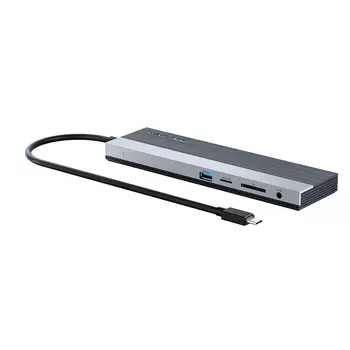 Док-станция WAVLINK UMD08, 3840x2160 (4K), USB Type-C, серый/черный (WL-UMD08)