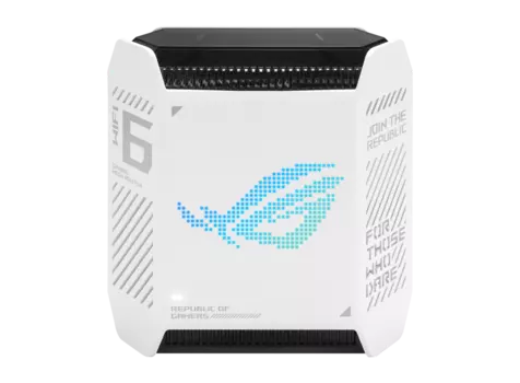 Дополнительный модуль Mesh ASUS ROG Rapture GT6 (W-1-PK), 802.11a/b/g/n/ac/ax, 2.4/5ГГц, до 5378 Мбит/с, LAN 3x1Гбит/с, WAN 1x2.5 Гбит/с, внутренних антенн: 9 (90IG07F0-MU9A30)