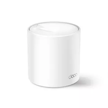 Дополнительный модуль Mesh TP-LINK Deco X60, 802.11a/b/g/n/ac/ax, 2.4/5ГГц, до 2402 Мбит/с, LAN 2x1Гбит/с, WAN 2x1 Гбит/с, внутренних антенн: 4 (Deco X60 (1-Pack))