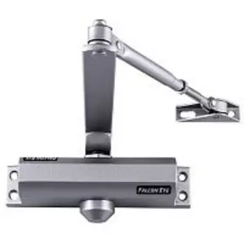 Доводчик 2 класс верхний монтаж, двери до 45кг, -42С - +55С, серебристый, Falcon Eye FE-B2W