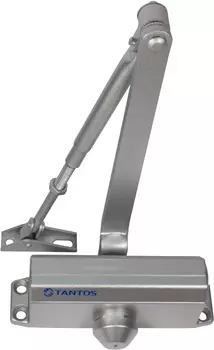 Доводчик 2 класс верхний монтаж рычажная тяга, двери до 50кг 850мм, -35С - +60С, серебристый, TANTOS TS-DC045 (00-00034163)