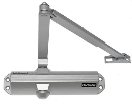 Доводчик 3 класс верхний монтаж, двери до 65кг, -42С - +55С, серебристый, Falcon Eye FE-B3W