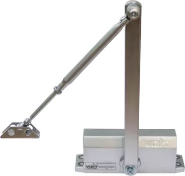 Доводчик рычажная тяга, двери до 120кг, -50ºС - +60ºС, серебристый, VIZIT DC305S (VIZIT-DC305S ARCTIC)
