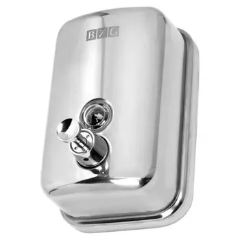 Дозатор для жидкого мыла BXG antivandal SD H1-500, нержавеющая сталь, 500 мл, хром (601202)