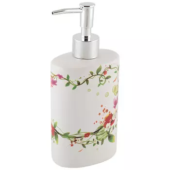 Дозатор для жидкого мыла Рыжий кот Летнее настроение, керамика, 480 мл, принт (006513)