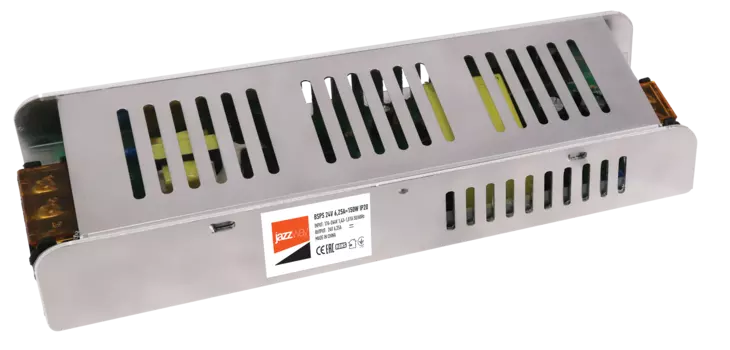 Драйвер JazzWay BSPS 150 Вт для светодиодной ленты, IP20, серый (5015593)